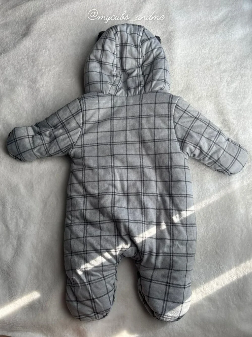 0-3M Baby Boy Winter Snowsuit Hooded One Piece